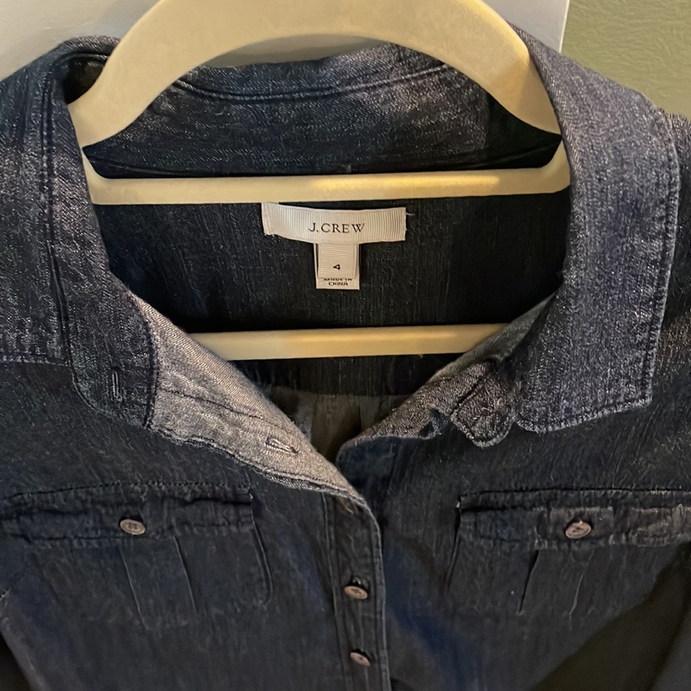 J crew denim button down - Picture 2 of 6